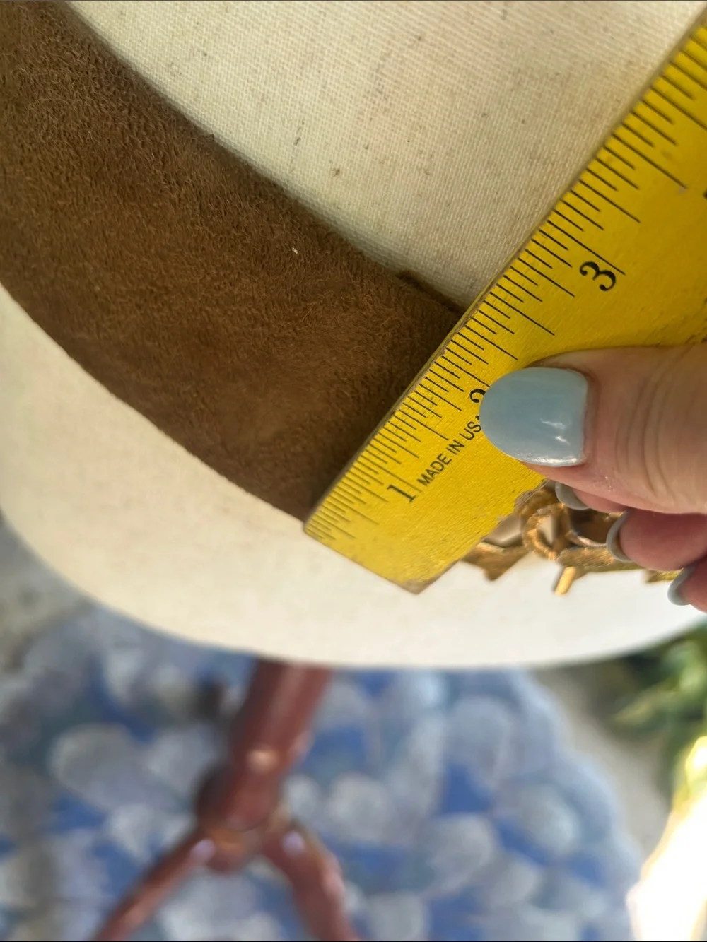Vintage Tan Suede Belt